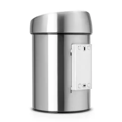 Brabantia Touch Bin waste bin 3 liters wall mounted, matte steel Silver-coloured Clearance