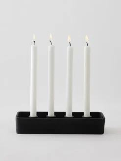 Tell Me More Toulouse Advent candle holder, Black Outlet