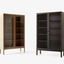 &Tradition Trace SC88 display cabinet 120x192x40 cm, Dark stained oak Brown Hot