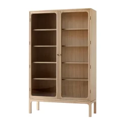 &Tradition Trace SC88 display cabinet 120x192x40 cm, Natural oak Brown