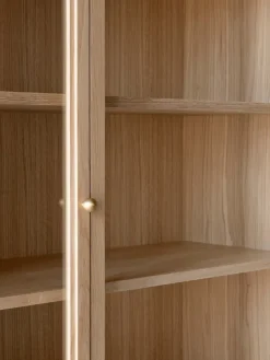 &Tradition Trace SC88 display cabinet 120x192x40 cm, Natural oak Brown