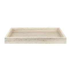 Mette Ditmer Travertine decoration tray 30x40 cm, Linen Beige New