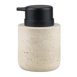 Mette Ditmer Travertine soap pump 12.5 cm, Linen Beige New