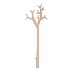 Swedese Tree wall wall-mounted coat rack Special Edition 194 cm, White pigmented pine Brown Hot