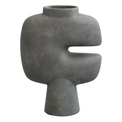 101 Copenhagen Tribal vase medio, Dark Grey