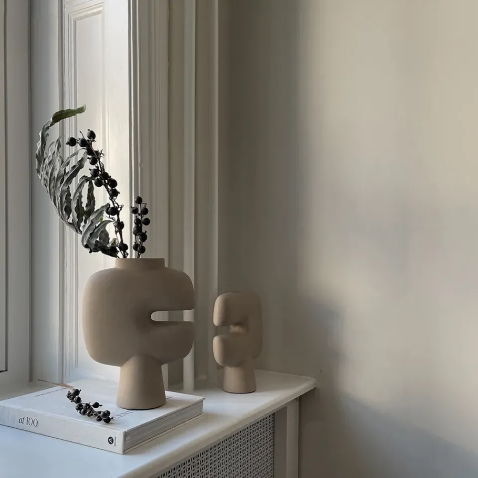 101 Copenhagen Tribal vase medio, Sand Beige New