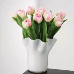 Aida Tulip vase 20 cm, White Discount