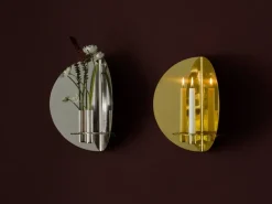 KLONG Twilight candle sticks wall, Nickel Silver-coloured Sale