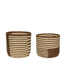 Hübsch Twine baskets 2-pack, -beige Brown Clearance