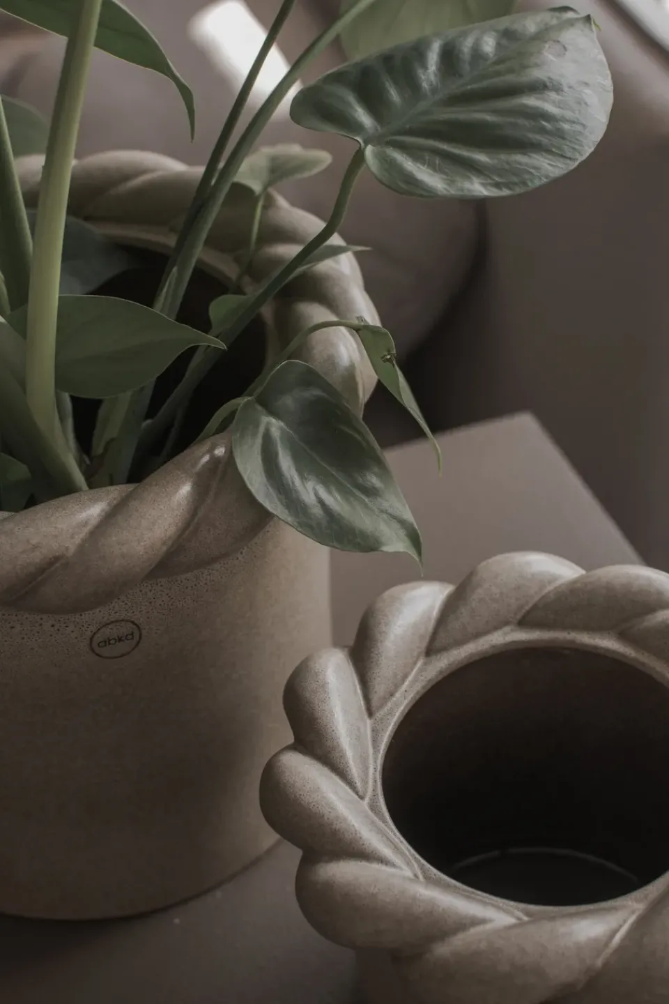 DBKD Twine flower pot Ø22 cm, Beige Discount