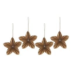 Scandi Living Twinkle baubles 4-pack, Natural Beige Outlet