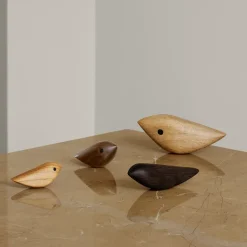 Warm Nordic Twirling Bird decoration M, Walnut Brown Online