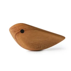 Warm Nordic Twirling Bird decoration S, Teak Brown Clearance