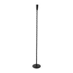 Tell Me More Twist floor candle holder 80 cm, Black Outlet