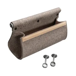 Essem Design Ulrika wall storage, natural wool-aluminum Grey Outlet