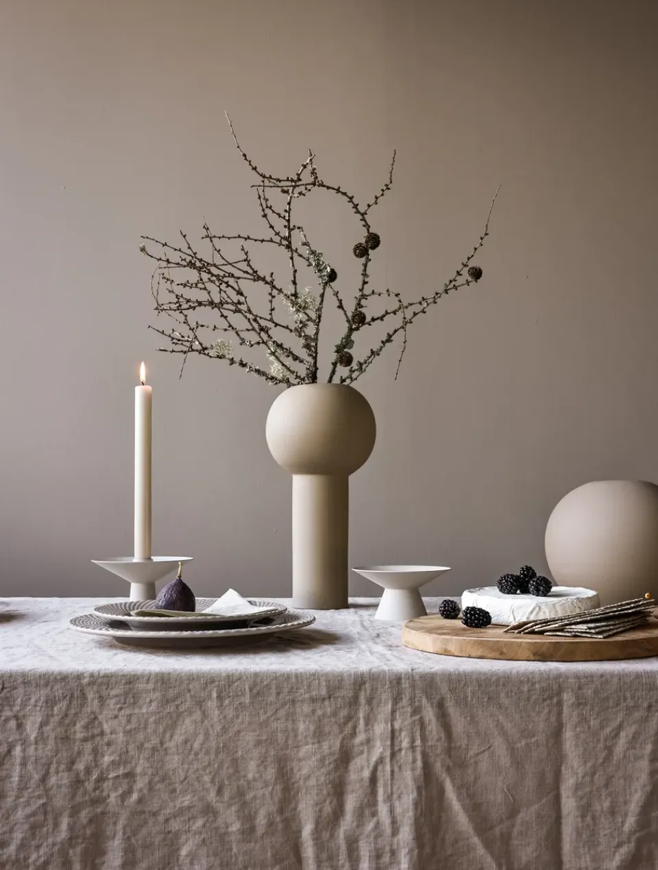 Cooee Design Uma candle sticks, Sand Beige