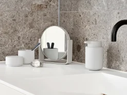 Zone Denmark Ume table mirror with 5x magnification 19x19.5 cm, Soft Grey Hot