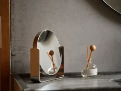 Zone Denmark Ume table mirror with 5x magnification 19x19.5 cm, Steel Silver-coloured