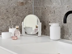 Zone Denmark Ume table mirror with 5x magnification 19x19.5 cm, White Hot