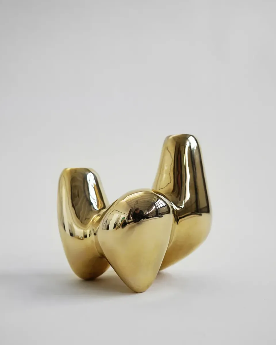 Hein Studio Unity candlestick, Brass Gold-coloured Outlet