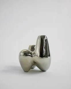 Hein Studio Unity candlestick, Chrome Silver-coloured New