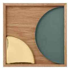 AYTM Unity square tray oak, Small Brown New