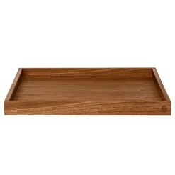 AYTM Unity square tray walnut, large Brown