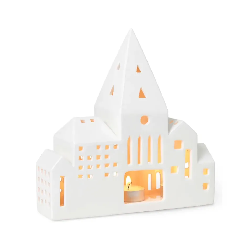 Kähler Urbania candleholder, City White New