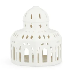 Kähler Urbania candleholder, Glass White Discount