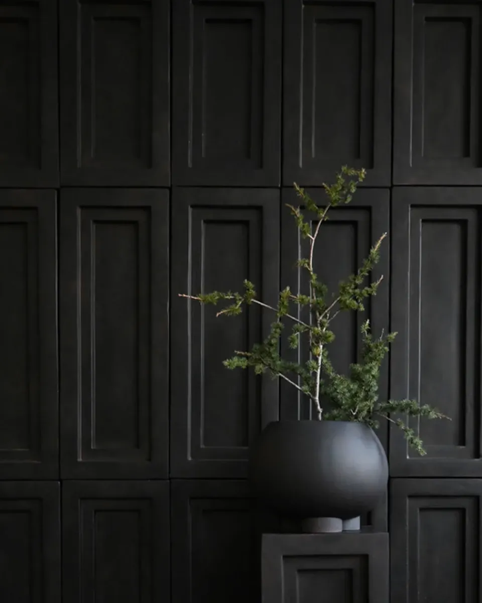 101 Copenhagen Urchin flower pot mini Ø35 cm, Coffee BrownBlack New