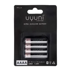 Uyuni Lighting Uyuni Battery 4-pack, AAAA Black