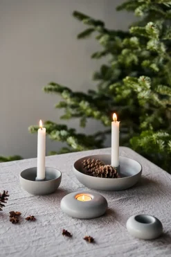 Scandi Living Valley candle sticks Ø12 cm, Grey Outlet