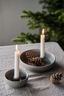 Scandi Living Valley candle sticks Ø21 cm, Grey Hot