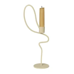 Ferm Living Valse candlestick high, Cashmere Beige Hot