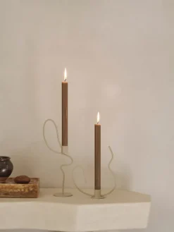 Ferm Living Valse candlestick high, Cashmere Beige Hot