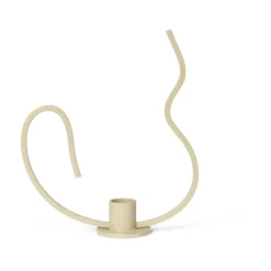 Ferm Living Valse candlestick low, Cashmere Beige Discount