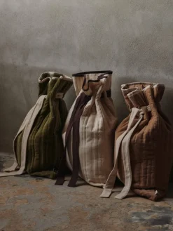 Ferm Living Vari quilted sack 50x70 cm, Velvet-khaki Green New