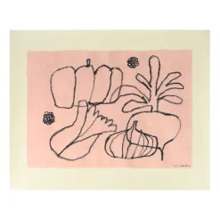 Fine Little Day Vegetable poster, 40x50 cm Pink New