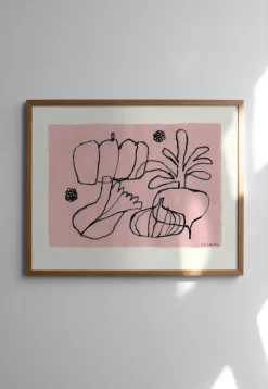 Fine Little Day Vegetable poster, 40x50 cm Pink New