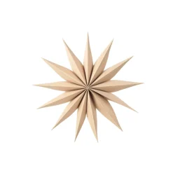 Broste Copenhagen Venok star Christmas ornament Ø30 cm, natural Brown New