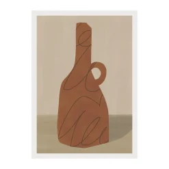 Paper Collective Vessel 02 poster, 30x40 cm RedBrown Hot