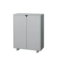 1898 Vidja cabinet, lack. low. coated doors Grey Outlet