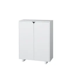 1898 Vidja cabinet, lack. low. coated doors White Hot