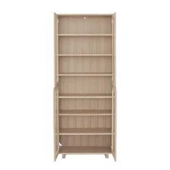 1898 Vidja hight display cabinet, White pigmented oak Beige Outlet