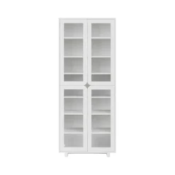 1898 Vidja hight display cabinet, lack White Hot