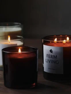 Ferm Living Vitto scented candle 50 h, Light Celedon White