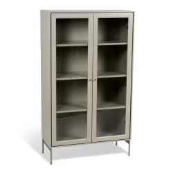 Mavis Volt display cabinet 130 cm , Details in stainless steel Beige Online
