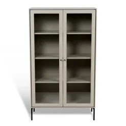 Mavis Volt display cabinet 130 cm , Details in black Beige Outlet