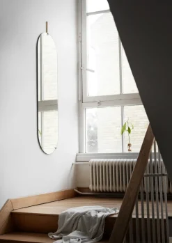 MOEBE Wall mirror 40.4x146.9 cm, Brass Gold-coloured Hot