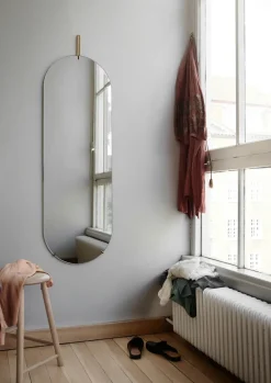 MOEBE Wall mirror 40.4x146.9 cm, Brass Gold-coloured Hot